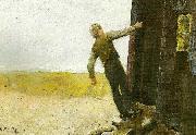 Christian Krohg et nodskud oil painting on canvas